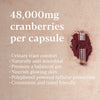 Cranberry supplement benefits - 48000mg cranberries per capsule - urinary tract comfort support