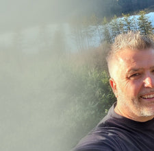 Higher Nature owners by lakeside