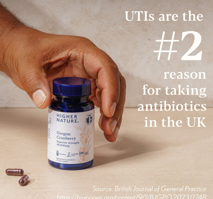 Cranberry Supplement - UTIs are the number 2 reason for taking antibiotics in the UK 