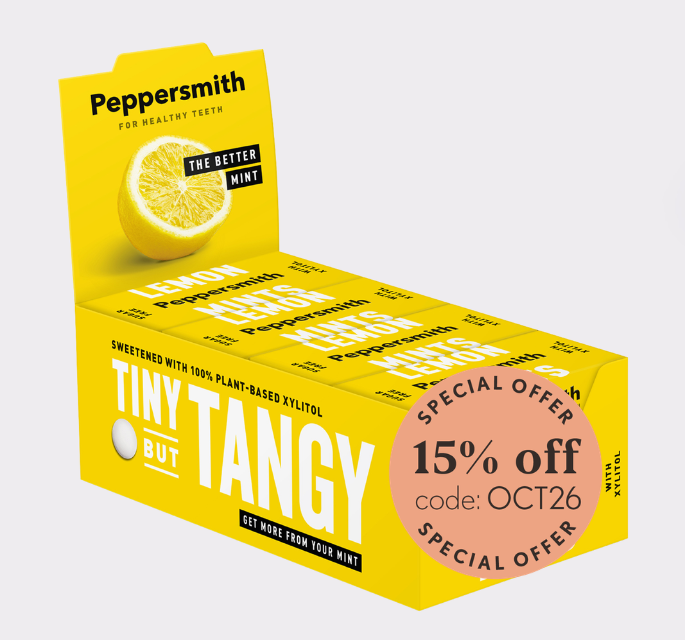 15% Off Peppersmith Sugar Free Lemon Mints