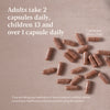 How to take Vital Memory supplement. Adults take 2 capsules daily, children 13 and over 1 capsule