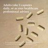 Adults take 3 capsules daily, or as your healthcare professional advises