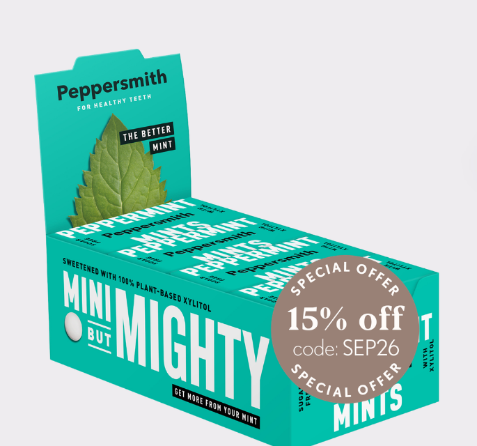 15% Off Peppersmith Sugar Free Mints